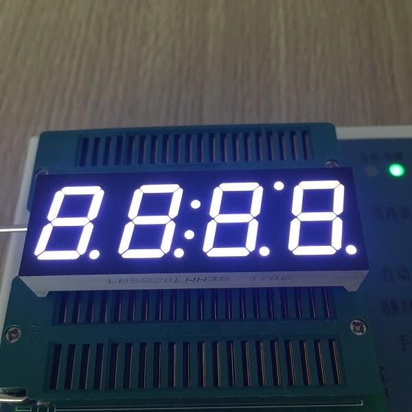 Quality Ultra White 0.56" 4 Digit LED Clock Display Common Cathode For Digital Clock Indicator for sale
