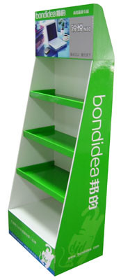 Fancy Corrugated Cardboard Display Customized Size UV Coating Surface