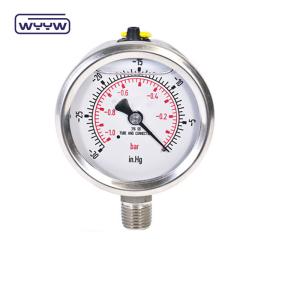Vacuum Pressure Gauge 50mm Compound Gauge -30inhg+250psi -1+16bar