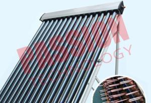 High Efficiency U Pipe Solar Collector No Noise 45 Degree Angle Frame For Hospital