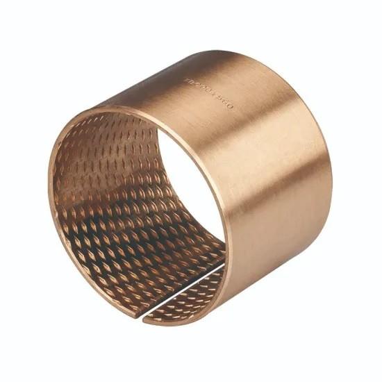 Quality Gerolde Tinbronzen Glijlagers Oilless Sliding CuSn8 Self Lubricating Bronze Bushings for sale