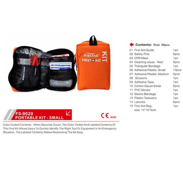 Premium Survival First Aid Kit With Medical Supplies Portable Pouch For Home