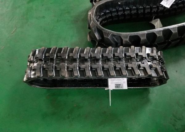 Quality Anti-Slip Excavator Rubber Tracks , mini Excavator Tracks With Kevlar Fiber for sale