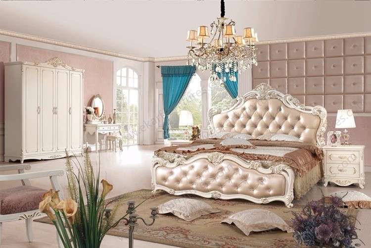 Latest double bed design murphy bed mechanism hot sale bed wood 6037