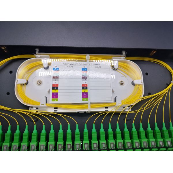 Metal 1U 24 Port SC ST ODF Rack Mount Patch Panels