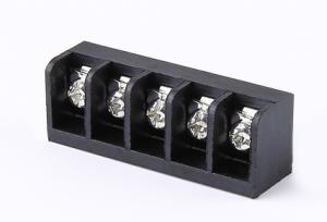 Buy cheap Electrical Black Barrier Terminal Blocks With Removable Clear Plastic Insulating Cover product