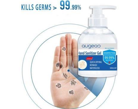 Quality Antibacterial Alcohol Based Hand Sanitizer Gel Waterless Fast Killing Germs for sale
