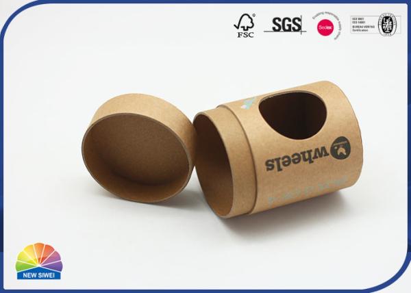Quality 157gsm Kraft Core Hollow Out Paper Packaging Tube Custom Design for sale