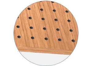 9mm 2000mm Length MDF Pegboard Sheets For Echo Reduction