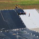 Anti Sliding And Erosion HDPE Textured Geomembrane With Column Point Structure