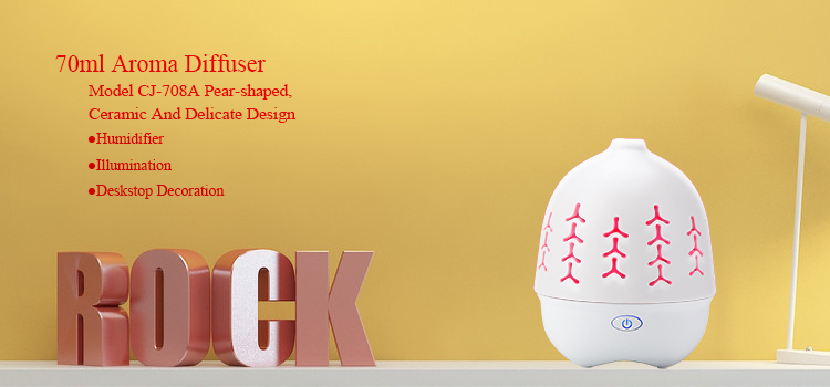 Modern Quiet Personal Mini 70mL Ceramic Aroma Diffuser