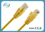 26AWG Stranded OFC Cat5e UTP Patch Cord With 8P8C RJ45 Connector Yellow
