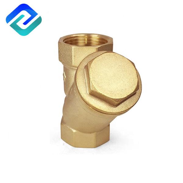 Quality DN15 316 Stainless Steel Brass SS Y Strainers Filter Manual Mesh Insert Hexagon Plug for sale