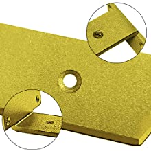 Gold L shape shelf strut bracket floating shelf wall bracket
