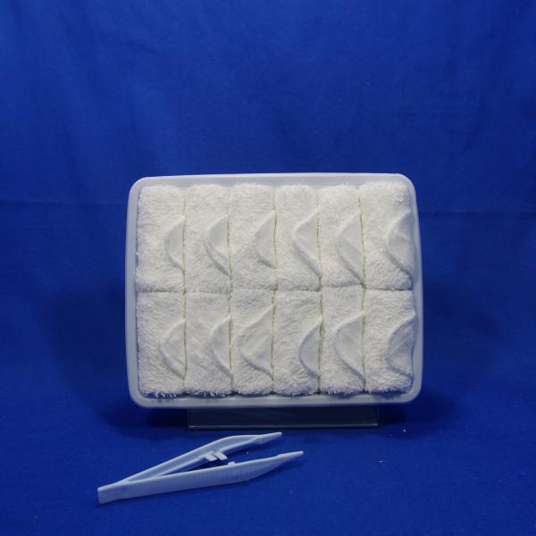 Quality White coton disposable airline hot towel for sale