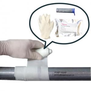 China Resin coated fibreglass cloth leak sealing water activated pipe repair wrap kit on sale