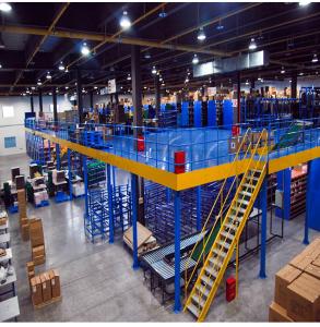 Long Span Warehouse Rack And Shelf Cold Rolled Steel Column H Beam Platform