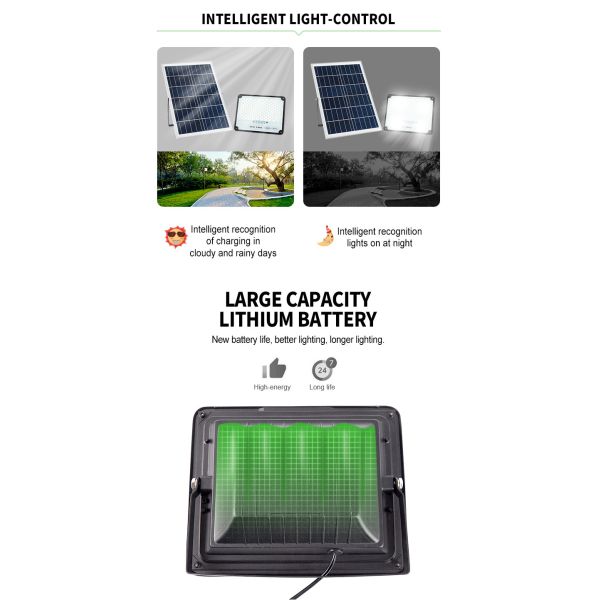 5500k 70w Solar LED Flood Lights For Colorful Building 122lm/W
