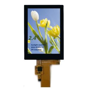 Buy cheap 2.4 Inch PCAP TFT LCD Display Sunlight Readable, 15 Pin SPI 2.4 Inch All Viewing Angle TFT LCD With CTP product