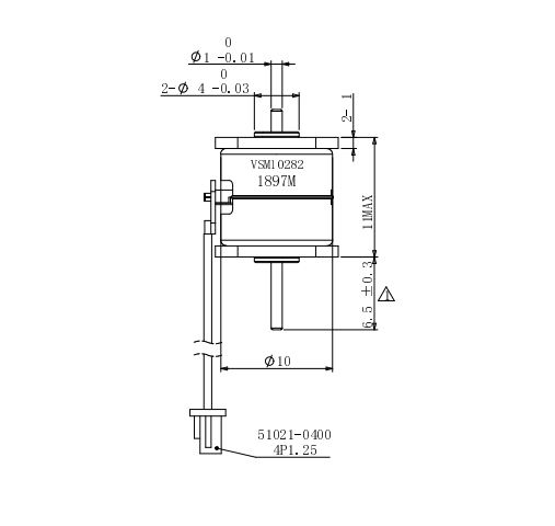 10mm Mini Permanent Magnet Stepper Motor 5v 2 Phase 18 Degree for Intelligent Security Products、Camera Lenses