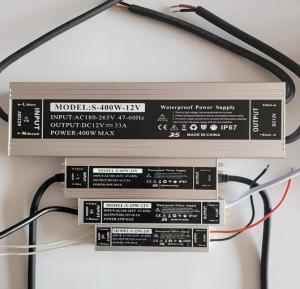 China Outdoor 12V 24V LED Power Supply 60W - 500W IP67 Waterproof LED Driver For LED Strip Light on sale