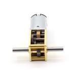 N20 DC Right Angle Worm Reducer Gear Motor 6V 16-381RPM Permanent Magnet DC Worm