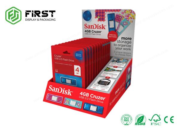 Customized CMYK Printed PDQ Display Recyclable Paper Cardboard Counter Display