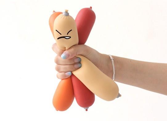 Quality Funny Adult Save Healthy Sausage Stress Reliever Toy for sale