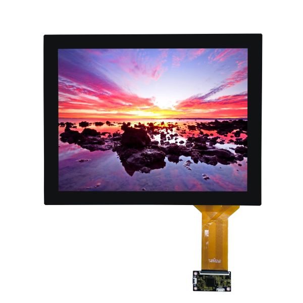 12.1 Inch CTP 1024X768 LVDS Interface TFT LCD Screen Module IPS Viewing With T-CON Board IC
