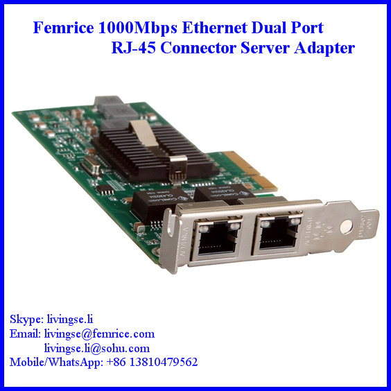 1.25Gbps/10km Gigabit Server Ethernet Network Card, RJ-45 Copper Cable 10002ET