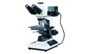China Trinocular Wide Field Eyepiece Reflected and Transmitted Metallurgical Microscope on sale