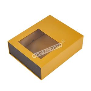 Buy cheap Custom Foldable Magnetic Gift Box With PVC Window Space Saving Elegant Packaging product