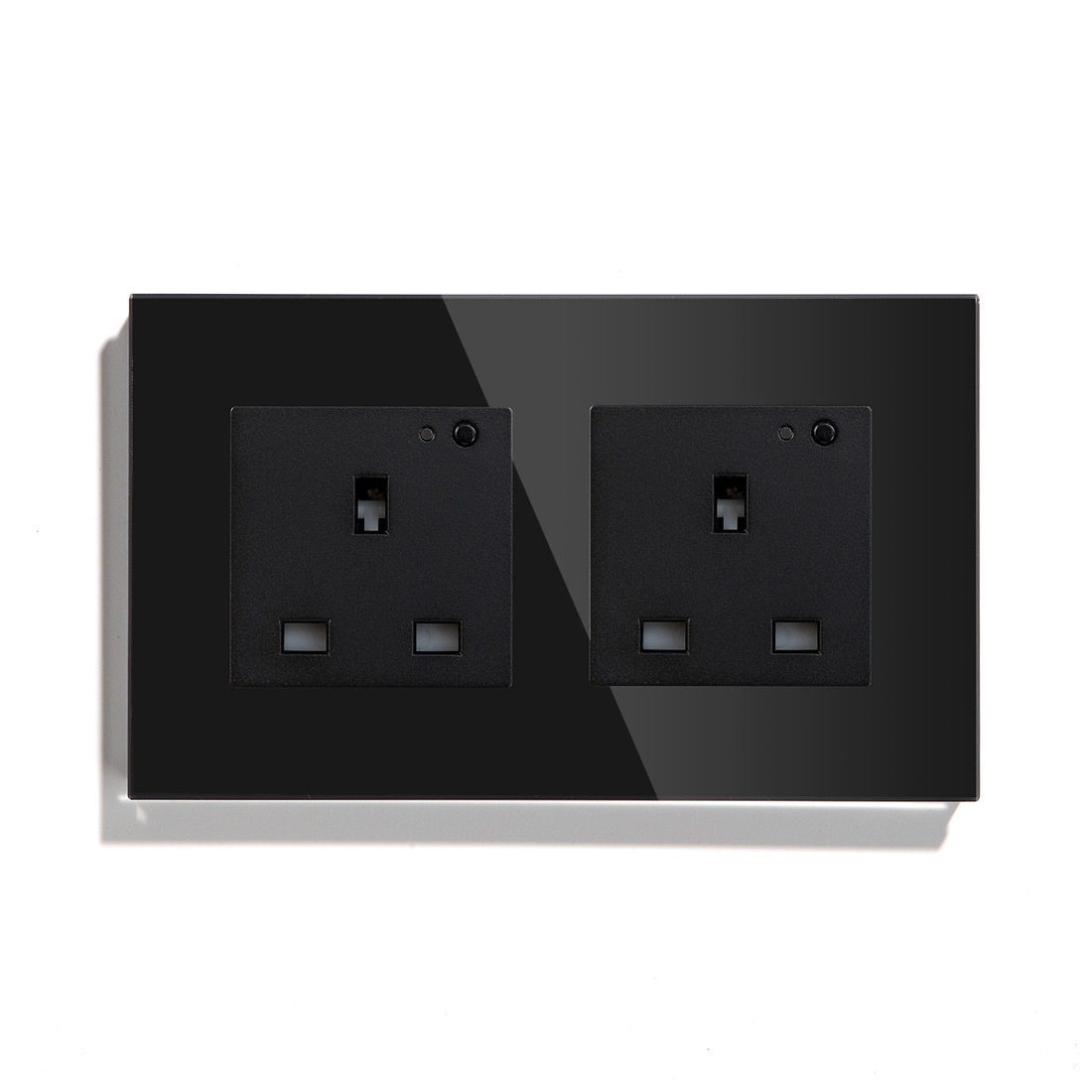 Double Frame Smart Wifi Socket Plug 13A Uk 3 Pin Mini Socket Tuya Voice Control