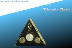 crystal clock /glass clock/clock