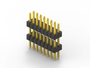 Buy cheap 1.00mm pin header Single row R/A double plastic applied in navigation product