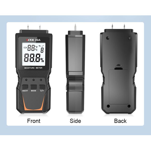 VICTOR 2GA Digital Wood Moisture Meter Handheld Humidity Meter