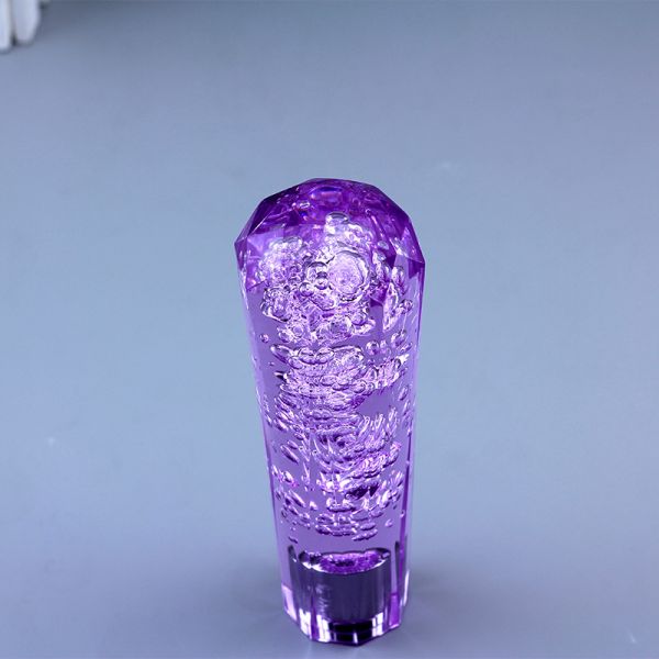 Flower Resin Shift Knob Logo Customized LED Car Gear Knob