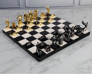 China Entertainment 2 SETS Titanium Decorative Chess Board on sale