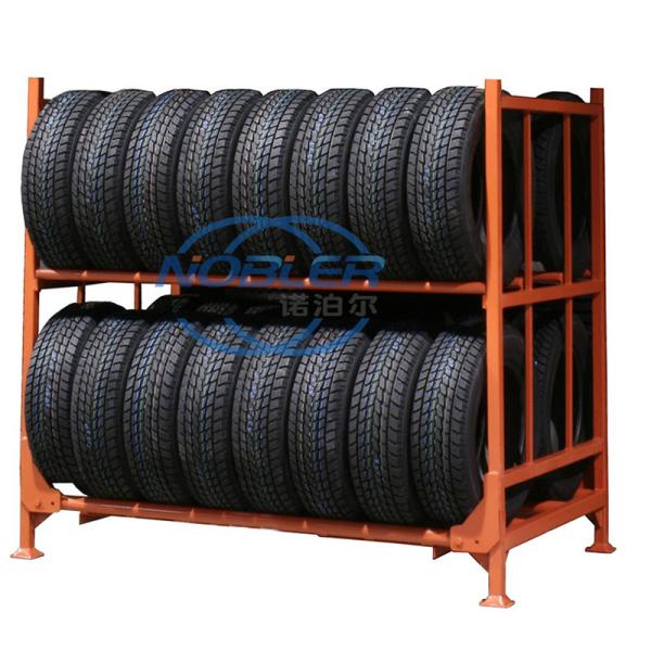 Quality Stacking Container Display Fabric Roll Textile Tire Rack Portable for sale