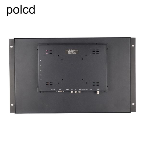 Industrial Wall Mounted Hanging Ear Metal Case LCD Screen Monitor Polcd 19 Inch