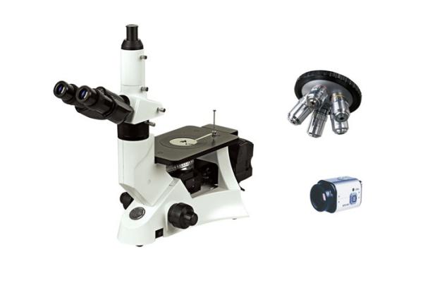 Quality Inverted Metallurgical Microscope With High-point Extra Wide Field Eyepiece EW10×/ 20 for sale