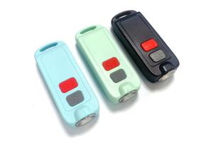 China 135mAh Lithium Battery Personal Alarm Keychain ABS With LED Flashlight on sale