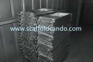 China Galvanized scaffold catwalk 1500mm 1800mm 1829mmL Q235 steel board with hooks for construction scaffolding projects on sale