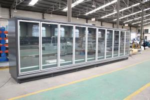 Buy cheap Remote Multideck Swing Glass Door Display Freezer with Remote Copeland  Condensing Unit for Frozen Foods product