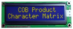 Buy cheap 16*2 Character LCD Display Blue Background ODM COB Monochrome LCD Module product