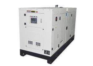 China 220kva White Color Diesel Standby Generator / Soundproof Silent Diesel Generator on sale