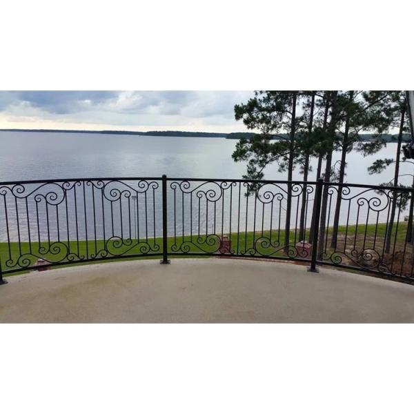Quality Customized Wrought Iron Porch Railings Home Depot Simple Design For Garden for sale