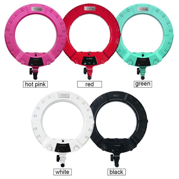 Factory supplying 48w bi color with small phone holder photography photo studio 18 Inch LED Ring Light