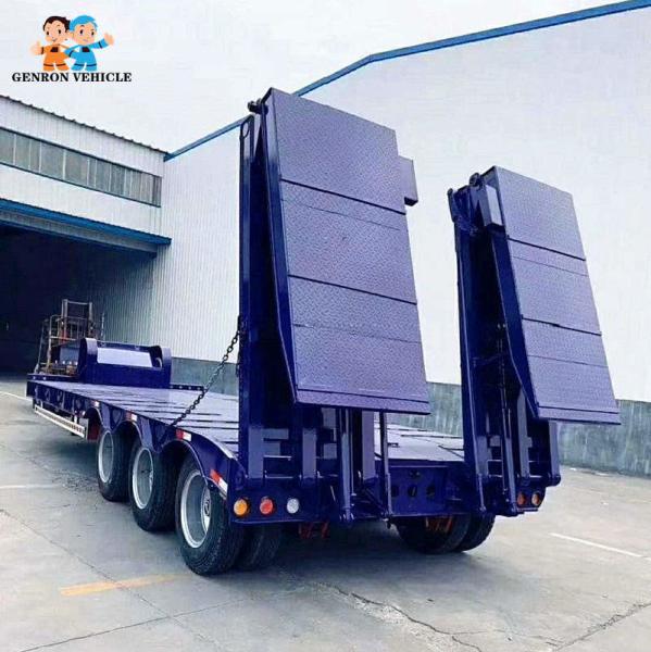 Quality Air Suspension Front Loading Modular 40FT Hydraulic Low Bed Trailer for sale