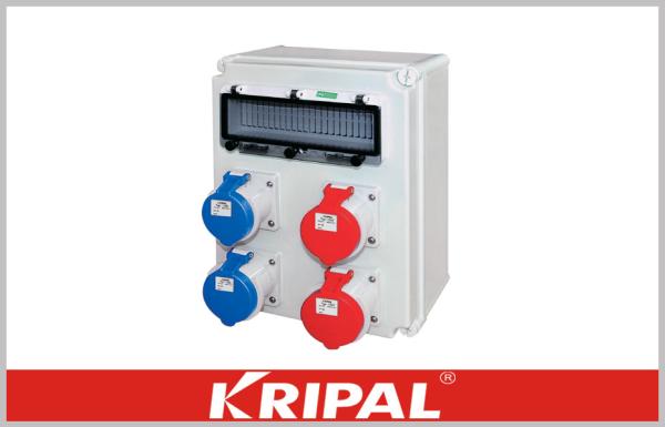 Quality IP44 Temporary Power Distribution Electric Socket Box AC 400V for sale